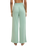 Dawn Smocked Soft Knit Trousers in Crystal Green