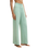 Dawn Smocked Soft Knit Trousers in Crystal Green