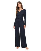 The Z Supply Womens Just Right Rib Trousers in Eclipse