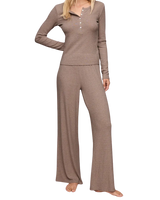 The Z Supply Womens Just Right Rib Trousers in Heather Ash