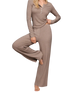 The Z Supply Womens Just Right Rib Trousers in Heather Ash