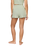 The Z Supply Womens Dawn Smocked Silky Rib Shorts in Aqua Cloud