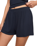 The Z Supply Womens Just Right Rib Shorts in Eclipse