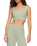 The Z Supply Womens Zoe Silky Rib Tank Bra in Aqua Cloud