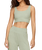 The Z Supply Womens Zoe Silky Rib Tank Bra in Aqua Cloud
