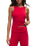 Seeing Red Rib Top in Kiss Me Red