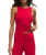 Seeing Red Rib Top in Kiss Me Red