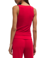 Seeing Red Rib Top in Kiss Me Red