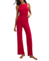 Seeing Red Rib Top in Kiss Me Red