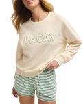 Vacay Sweatshirt in Vanilla Ice