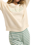 Vacay Sweatshirt in Vanilla Ice