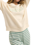 Vacay Sweatshirt in Vanilla Ice
