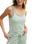 Kiera Stripe Vest in Crystal Green