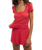 Flower Market Rib T-Shirt in Crimson Crush