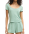 Flower Market Soft Knit T-Shirt in Crystal Green