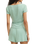 Flower Market Soft Knit T-Shirt in Crystal Green