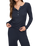 The Z Supply Womens Just Right Rib Henley Top in Eclipse