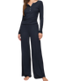 The Z Supply Womens Just Right Rib Henley Top in Eclipse
