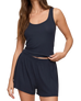 The Z Supply Womens Just Right Rib Vest in Eclipse