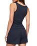 The Z Supply Womens Just Right Rib Vest in Eclipse