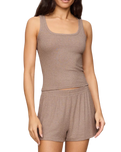 The Z Supply Womens Just Right Rib Vest in Heather Ash