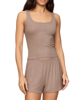 The Z Supply Womens Just Right Rib Vest in Heather Ash