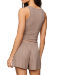 The Z Supply Womens Just Right Rib Vest in Heather Ash