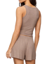 The Z Supply Womens Just Right Rib Vest in Heather Ash