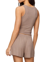 The Z Supply Womens Just Right Rib Vest in Heather Ash