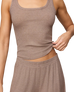 The Z Supply Womens Just Right Rib Vest in Heather Ash