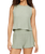 The Z Supply Womens Sloane Silky Rib Vest in Aqua Cloud