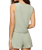 The Z Supply Womens Sloane Silky Rib Vest in Aqua Cloud