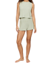 The Z Supply Womens Sloane Silky Rib Vest in Aqua Cloud