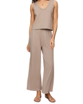 The Z Supply Womens Scout Jersey Trousers in Stone Gray