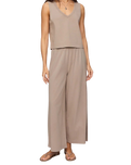 The Z Supply Womens Scout Jersey Trousers in Stone Gray