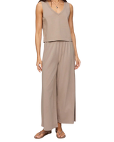 The Z Supply Womens Scout Jersey Trousers in Stone Gray