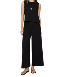 The Z Supply Womens Scout Jersey Trousers in True Black
