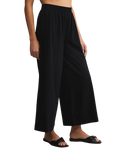 The Z Supply Womens Scout Jersey Trousers in True Black