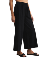 The Z Supply Womens Scout Jersey Trousers in True Black