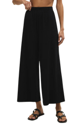 The Z Supply Womens Scout Jersey Trousers in True Black