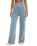 The Z Supply Womens Hunter Knit Denim Trousers in Ocean Air Indigo