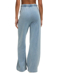 The Z Supply Womens Hunter Knit Denim Trousers in Ocean Air Indigo