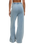 The Z Supply Womens Hunter Knit Denim Trousers in Ocean Air Indigo