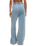 The Z Supply Womens Hunter Knit Denim Trousers in Ocean Air Indigo