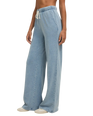 The Z Supply Womens Hunter Knit Denim Trousers in Ocean Air Indigo