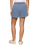 The Z Supply Womens Hunter Whipstitch Knit Denim Shorts in Santorini Indigo