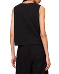 The Z Supply Womens Sloane V-Neck Top in True Black