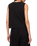 The Z Supply Womens Sloane V-Neck Top in True Black