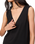 The Z Supply Womens Sloane V-Neck Top in True Black