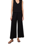 The Z Supply Womens Sloane V-Neck Top in True Black